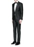 Figure View - Click To Enlarge - 71465 - 'Beverly Hills' satin trim wool-silk tuxedo suit