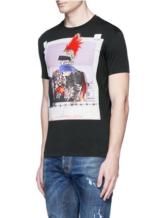 Front View - Click To Enlarge - 71465 - Punk print T-shirt