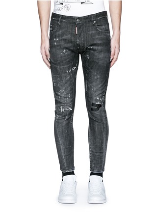 Detail View - Click To Enlarge - 71465 - 'Clement' distressed slim fit jeans