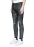 Front View - Click To Enlarge - 71465 - 'Clement' distressed slim fit jeans