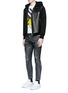 Figure View - Click To Enlarge - 71465 - 'Clement' distressed slim fit jeans