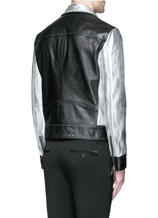 Back View - Click To Enlarge - 71465 - Metallic leather jacket
