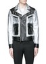 Main View - Click To Enlarge - 71465 - Metallic leather jacket