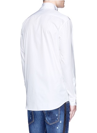 Back View - Click To Enlarge - 71465 - Kimono collar cotton shirt