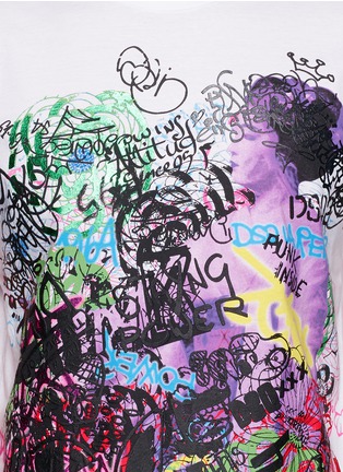 Detail View - Click To Enlarge - 71465 - Graffiti print T-shirt