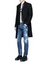 Figure View - Click To Enlarge - 71465 - 'Cool Guy' rip and repair jeans