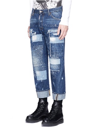 Dsquared2 - Boro Patchwork Folded Cuff Jeans | Men | Lane Crawford