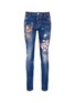 Main View - Click To Enlarge - 71465 - Samurai print distressed jeans