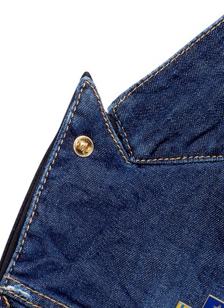 Detail View - Click To Enlarge - 71465 - Blazer underlay denim military jacket