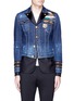 Main View - Click To Enlarge - 71465 - Blazer underlay denim military jacket