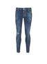 Main View - Click To Enlarge - 71465 - 'Sexy Twist' rip and repair slim fit jeans