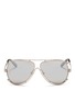 Main View - Click To Enlarge - CHLOÉ - Metal outline aviator sunglasses