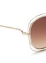 Detail View - Click To Enlarge - CHLOÉ - 'Carlina' overlap wire rim sunglasses