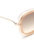 Detail View - Click To Enlarge - CHLOÉ - Overlap wire rim sunglasses