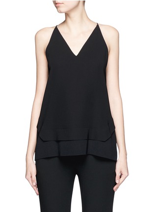 Main View - Click To Enlarge - VINCE - Textured crepe racerback camisole