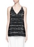 Main View - Click To Enlarge - VINCE - Shadow Stripe silk racerback camisole