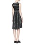 Back View - Click To Enlarge - VINCE - Shadow Stripe silk dress