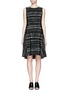Main View - Click To Enlarge - VINCE - Shadow Stripe silk dress
