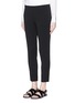 Front View - Click To Enlarge - VINCE - Elastic crepe cropped slim fit pants