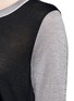 Detail View - Click To Enlarge - VINCE - Colourblock mouline knit tee