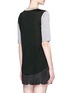 Back View - Click To Enlarge - VINCE - Colourblock mouline knit tee