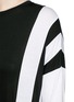 Detail View - Click To Enlarge - VINCE - Optic stripe drop shoulder T-shirt