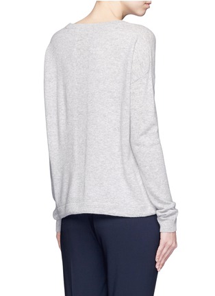 Back View - Click To Enlarge - VINCE - Drawstring hem wool-cashmere sweater