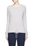 Main View - Click To Enlarge - VINCE - Drawstring hem wool-cashmere sweater
