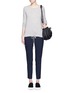 Figure View - Click To Enlarge - VINCE - Drawstring hem wool-cashmere sweater
