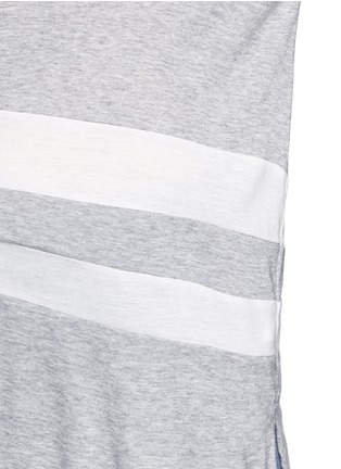 Detail View - Click To Enlarge - VINCE - Contrast stripe cotton-modal T-shirt