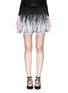 Main View - Click To Enlarge - ALICE & OLIVIA - 'Lauryn' ostrich feather mesh mini skirt