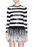 Detail View - Click To Enlarge - ALICE & OLIVIA - 'Marlee' sequin stripe wool knit sweater