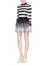 Figure View - Click To Enlarge - ALICE & OLIVIA - 'Marlee' sequin stripe wool knit sweater