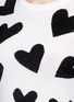 Detail View - Click To Enlarge - ALICE & OLIVIA - 'Carey' rhinestone heart intarsia sweater