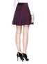 Back View - Click To Enlarge - ALICE & OLIVIA - 'Sibel' embroidered flare skirt