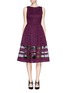 Main View - Click To Enlarge - ALICE & OLIVIA - 'Odelia' colourblock floral lace dress