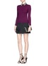 Figure View - Click To Enlarge - ALICE & OLIVIA - 'Rosalind' strass bead collar wool sweater