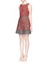 Front View - Click To Enlarge - ALICE & OLIVIA - 'Carrie' beaded flare dress