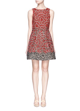 Main View - Click To Enlarge - ALICE & OLIVIA - 'Carrie' beaded flare dress