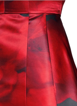 Detail View - Click To Enlarge - ALICE & OLIVIA - 'Tanner' rose print satin dress