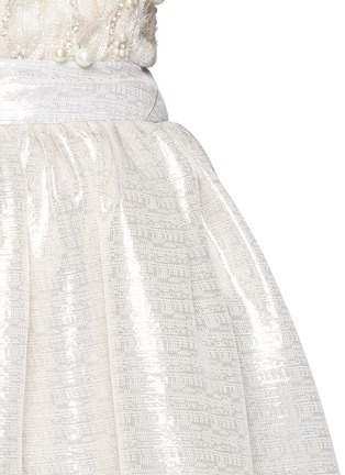 Detail View - Click To Enlarge - ALICE & OLIVIA - 'Abella' metallic lamé ball gown skirt