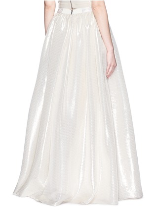 Back View - Click To Enlarge - ALICE & OLIVIA - 'Abella' metallic lamé ball gown skirt