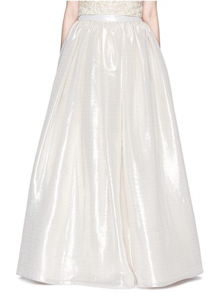 Main View - Click To Enlarge - ALICE & OLIVIA - 'Abella' metallic lamé ball gown skirt
