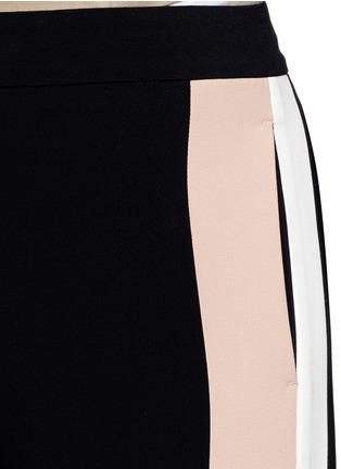 Detail View - Click To Enlarge - MSGM - Double stripe outseam zip cady pants