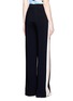 Back View - Click To Enlarge - MSGM - Double stripe outseam zip cady pants