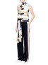 Figure View - Click To Enlarge - MSGM - Double stripe outseam zip cady pants