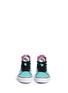 Figure View - Click To Enlarge - VANS - 'SK8-Hi Zip' star print canvas suede kids sneakers