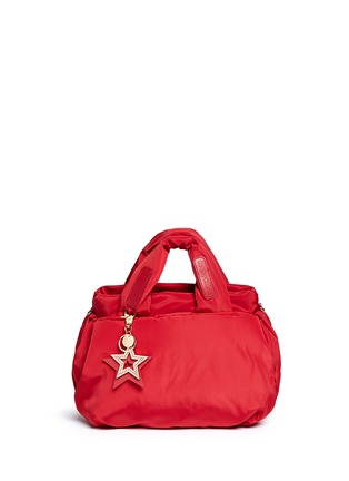 Main View - Click To Enlarge - SEE BY CHLOÉ - 'Joy Rider' small leather strap nylon puffer bag