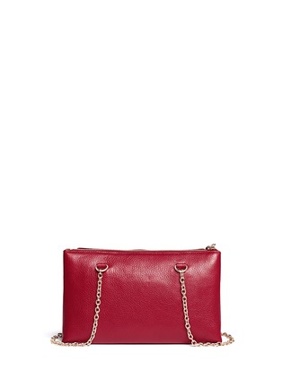 Back View - Click To Enlarge - SEE BY CHLOÉ - 'Hailey' grainy leather chain shoulder bag