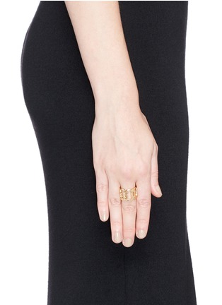 Figure View - Click To Enlarge - PHILIPPE AUDIBERT - Cutout chain link ring